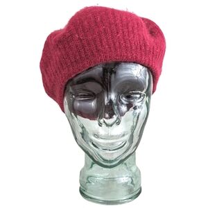 vintage 80s angora blend beret